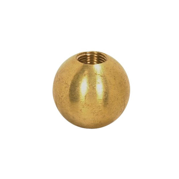 Brass Ball, 3/8`` Diameter, 8/32 Tap, Unfinished Ball by Satco
