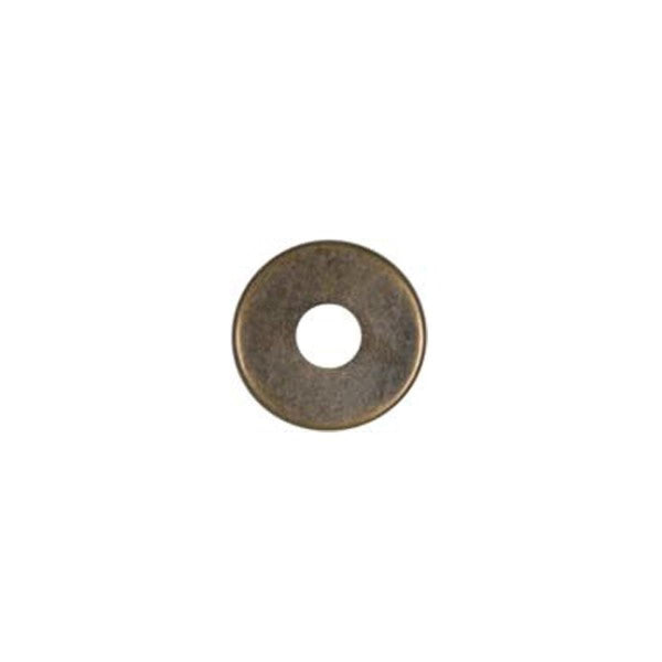 Steel Check Ring, Curled Edge, 1/8 IP Slip, Antique Brass Finish, 3/4