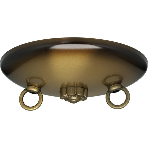 Bath Swag Canopy Kit, Antique Brass Finish, 5