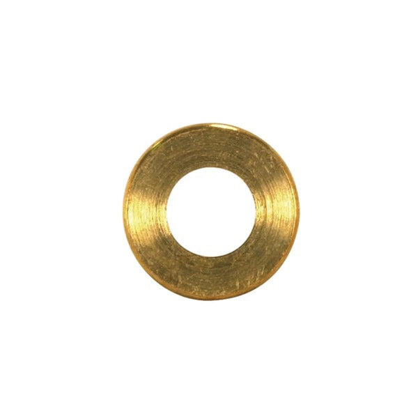 Turned Brass Check Ring, 1/4 IP Slip, Burnished And Lacquered, 1-1/2