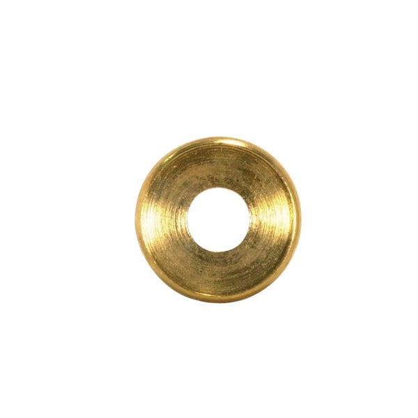 Turned Brass Double Check Ring, 1/8 IP Slip, Burnished And Lacquered, 3/4