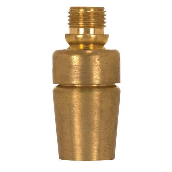 Solid Brass Modern Long Swivel, 1/8 M x 1/8 F, 1-1/2