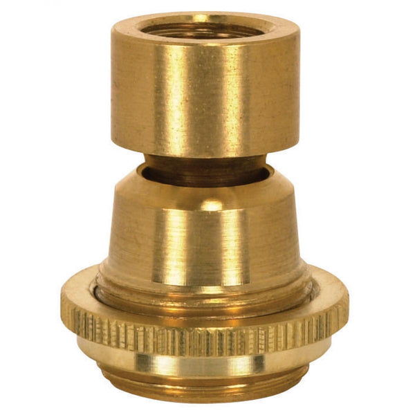 Solid Brass Large Hang Straight Swivel, 1/4 F Top And Bottom, 1-1/16