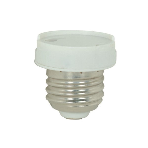 GU24 Socket Reducer, White Finish, Removable Grip Function, Medium To GU24 Reducer, 660W, 660V Socket by Satco