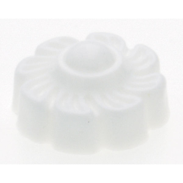Plastic Lock-Up Caps, 1/8 IP, White Finish, With Pull Chain Hole, 1