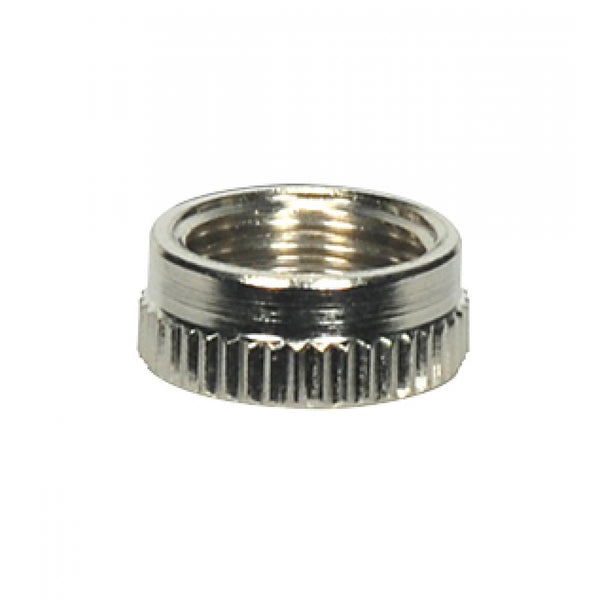 Knurled Nut For Switches, Nickel For Rotary And Push Nut For Switches by Satco