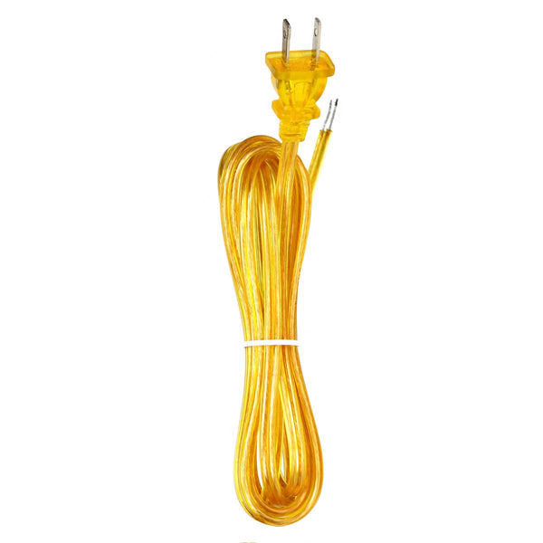 10 Foot Cord Set, Gold Finish, Full Tinned, Hanked 10`Cord Set by Satco