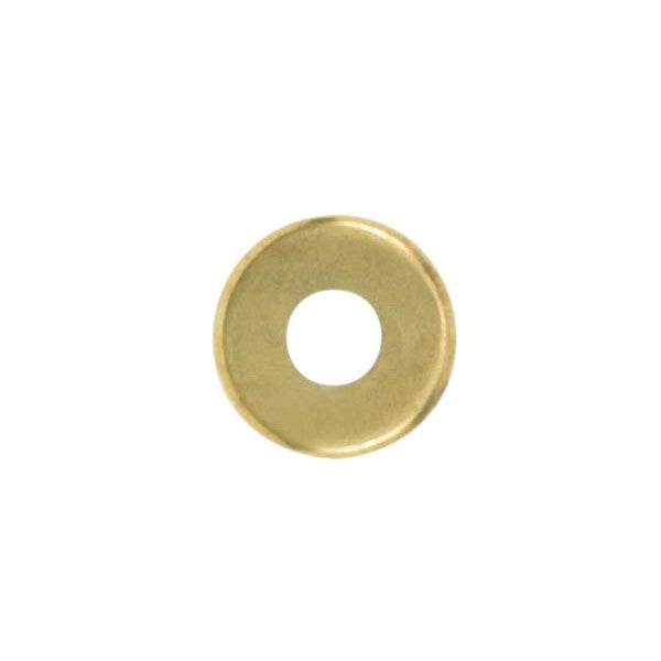 Steel Check Ring, Straight Edge, 1/8 IP Slip, Brass Plated Finish, 1-5/8