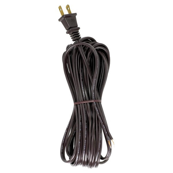 18/2 SPT-2-105C All Cord Sets - Molded Plug - Tinned Tips 3/4` Strip with 2` Slit 50 Ctn.20 Ft. Cord Sets by Satco