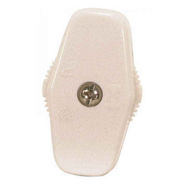 On-Off Cord Switch For 18/2 SPT-1, 6A-125V, 3A-250V, 3A-120V, 3A-125V, White Finish Cord Switch by Satco