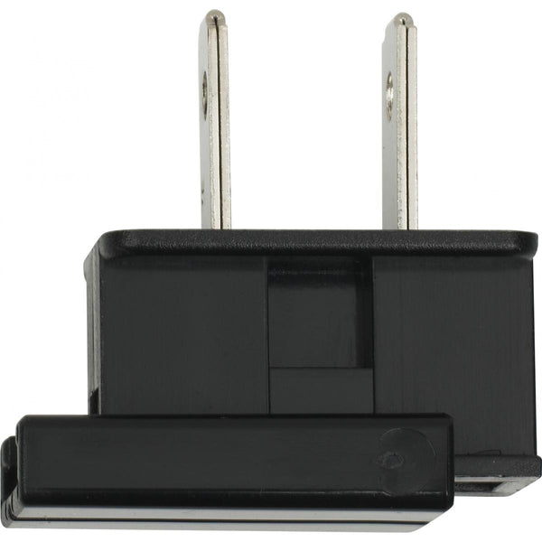 Slide Plug, Polarized, 18/2-SPT-2, 8A-125V, Black Finish Slide Plug by Satco