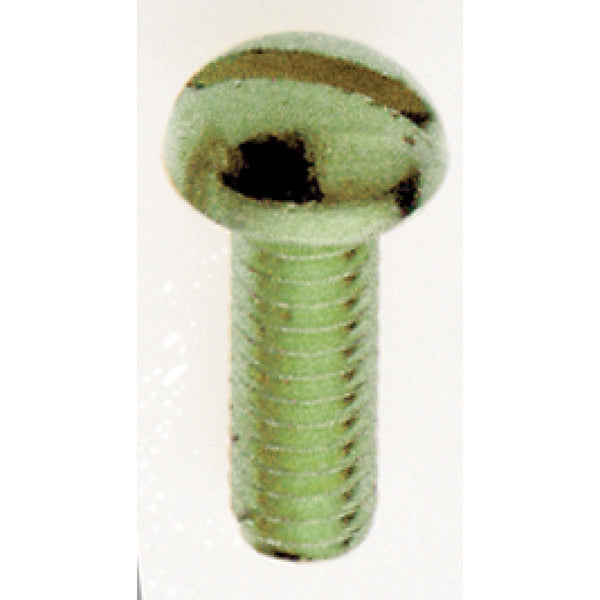 Steel Round Head Slotted Machine Screw, 8/32, 3/8