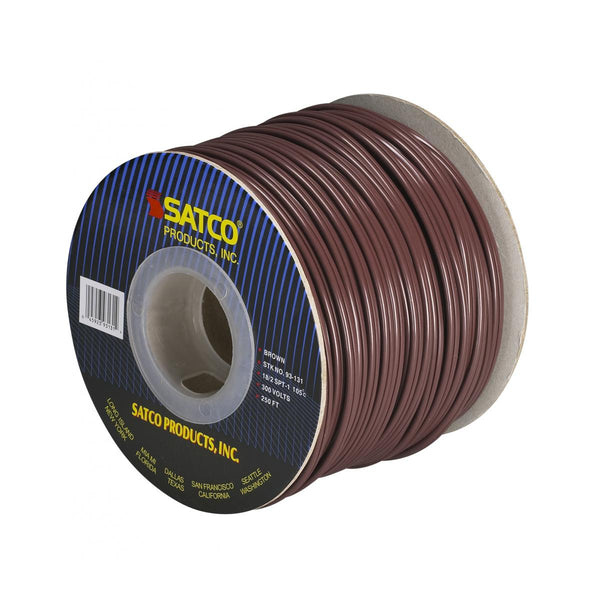 Satco - 93-131 - Lamp And Lighting Bulk Wire - Brown from Lighting & Bulbs Unlimited in Charlotte, NC