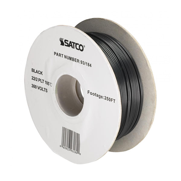 Satco - 93-184 - Lamp And Lighting Bulk Wire - Black from Lighting & Bulbs Unlimited in Charlotte, NC