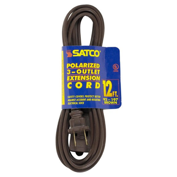 Satco - 93-197 - Extension Cord - Brown from Lighting & Bulbs Unlimited in Charlotte, NC