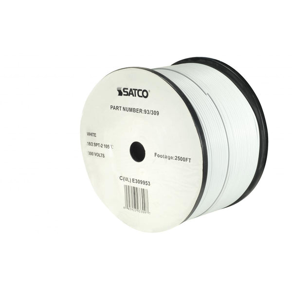 Satco - 93-309 - Lamp And Lighting Bulk Wire - White from Lighting & Bulbs Unlimited in Charlotte, NC