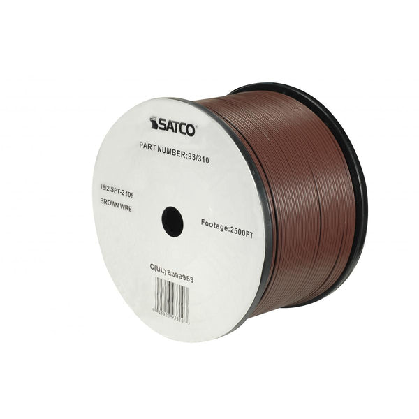 Satco - 93-310 - Lamp And Lighting Bulk Wire - Brown from Lighting & Bulbs Unlimited in Charlotte, NC