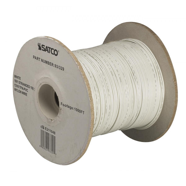 Satco - 93-329 - Lighting Bulk Wire - White from Lighting & Bulbs Unlimited in Charlotte, NC