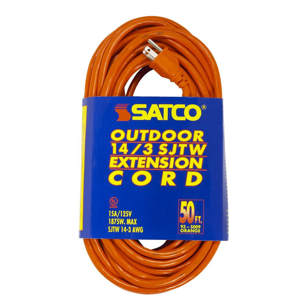 Satco - 93-5009 - Extension Cord - Orange from Lighting & Bulbs Unlimited in Charlotte, NC