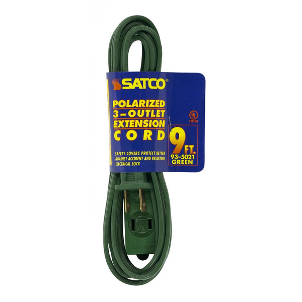 Satco - 93-5021 - Extension Cord - Green from Lighting & Bulbs Unlimited in Charlotte, NC