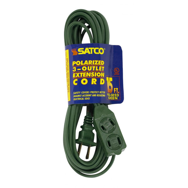 Satco - 93-5023 - Extension Cord - Green from Lighting & Bulbs Unlimited in Charlotte, NC