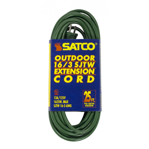 Satco - 93-5024 - Extension Cord - Green from Lighting & Bulbs Unlimited in Charlotte, NC