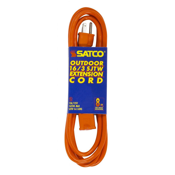 Satco - 93-5034 - Extension Cord - Orange from Lighting & Bulbs Unlimited in Charlotte, NC