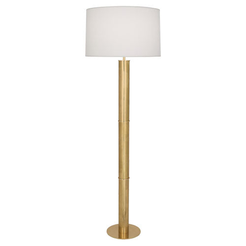 Robert Abbey - 628 - One Light Floor Lamp - Michael Berman Brut - Modern Brass from Lighting & Bulbs Unlimited in Charlotte, NC