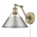 Golden - 3306-A1W AB-PW - One Light Wall Sconce - Orwell AB - Aged Brass from Lighting & Bulbs Unlimited in Charlotte, NC
