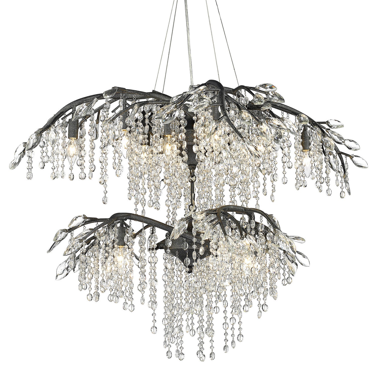 Golden - 9903-18 BI - 18 Light Chandelier - Autumn Twilight BI - Black Iron from Lighting & Bulbs Unlimited in Charlotte, NC