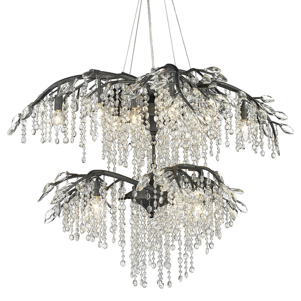 Golden - 9903-18 BI - 18 Light Chandelier - Autumn Twilight BI - Black Iron from Lighting & Bulbs Unlimited in Charlotte, NC
