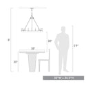 Nine Light Chandelier from the Alastair Collection in Matte Black Finish by Golden