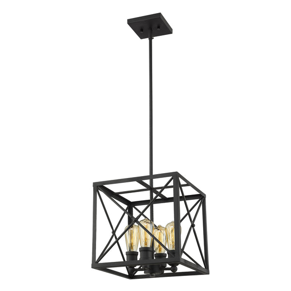 Acclaim Lighting - IN21121BK - Four Light Pendant - Brooklyn - Matte Black from Lighting & Bulbs Unlimited in Charlotte, NC