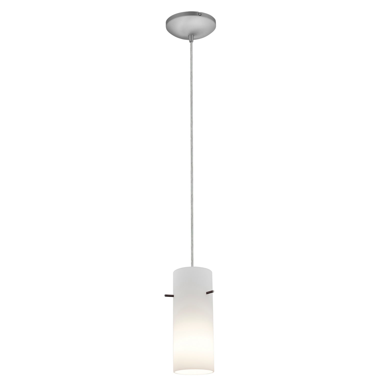 Access - 28030-3C-BS/OPL - LED Pendant - Cylinder - Brushed Steel from Lighting & Bulbs Unlimited in Charlotte, NC