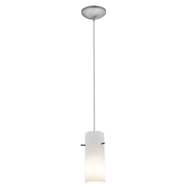 Access - 28030-3C-BS/OPL - LED Pendant - Cylinder - Brushed Steel from Lighting & Bulbs Unlimited in Charlotte, NC