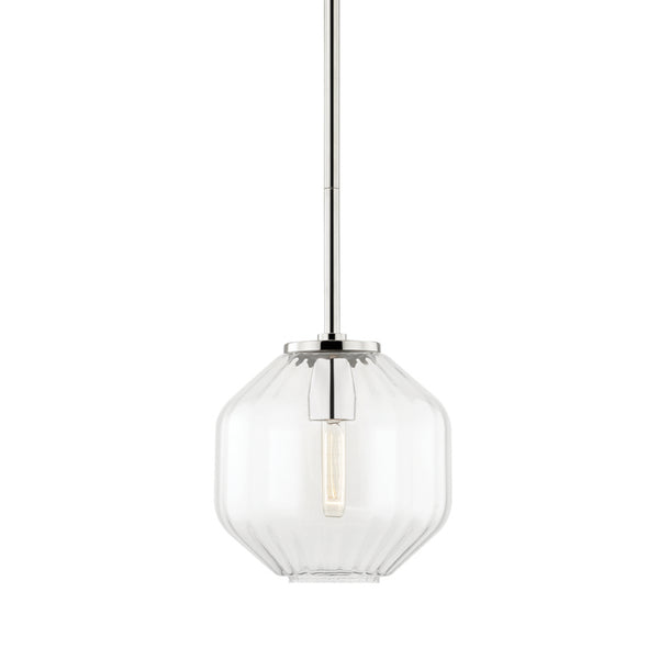 Hudson Valley - 1509-PN - One Light Pendant - Bennett - Polished Nickel from Lighting & Bulbs Unlimited in Charlotte, NC