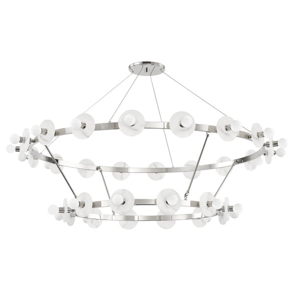 Hudson Valley - 4262-PN - 30 Light Chandelier - Austen - Polished Nickel from Lighting & Bulbs Unlimited in Charlotte, NC