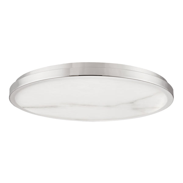 Hudson Valley - 4324-PN - LED Flush Mount - Woodhaven - Polished Nickel from Lighting & Bulbs Unlimited in Charlotte, NC