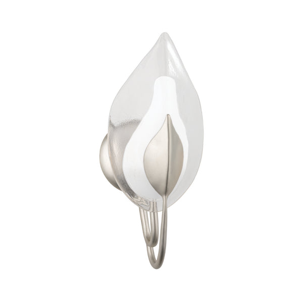 Hudson Valley - 4801-SL - One Light Wall Sconce - Blossom - Silver Leaf from Lighting & Bulbs Unlimited in Charlotte, NC
