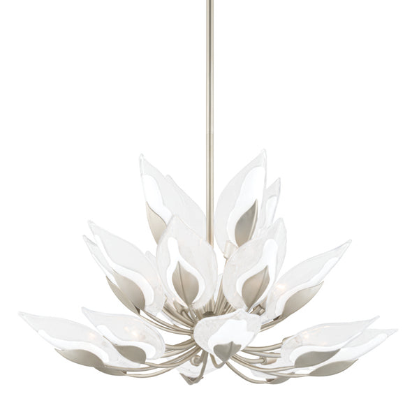 Hudson Valley - 4840-SL - 20 Light Chandelier - Blossom - Silver Leaf from Lighting & Bulbs Unlimited in Charlotte, NC