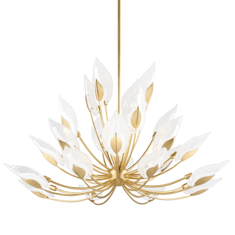 Hudson Valley - 4856-GL - 28 Light Chandelier - Blossom - Gold Leaf from Lighting & Bulbs Unlimited in Charlotte, NC