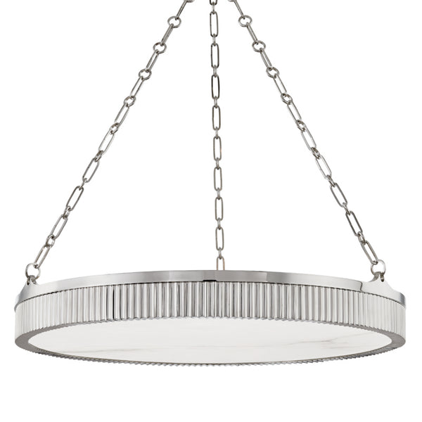 Hudson Valley - 532-PN - Eight Light Pendant - Lynden - Polished Nickel from Lighting & Bulbs Unlimited in Charlotte, NC