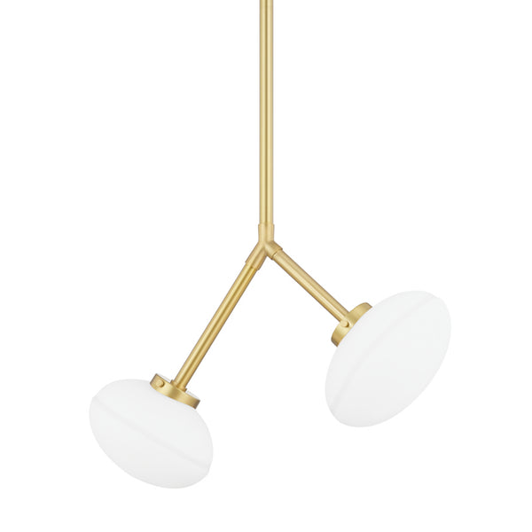 Hudson Valley - 5530-AGB - Two Light Pendant - Wagner - Aged Brass from Lighting & Bulbs Unlimited in Charlotte, NC