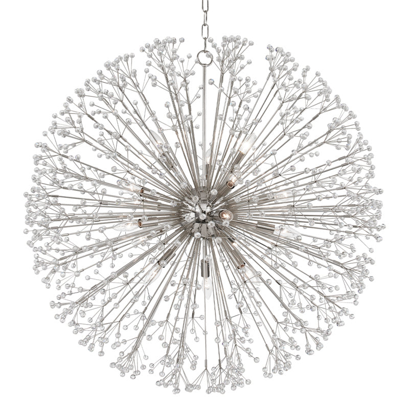 Hudson Valley - 6039-PN - 16 Light Chandelier - Dunkirk - Polished Nickel from Lighting & Bulbs Unlimited in Charlotte, NC