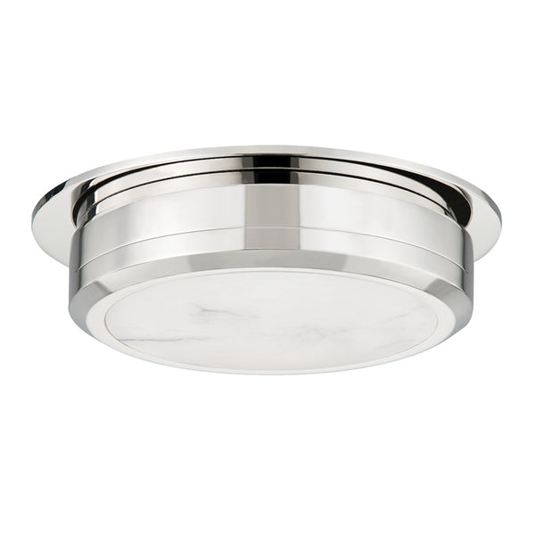 Hudson Valley - 8014-PN - LED Flush Mount - Greenport - Polished Nickel from Lighting & Bulbs Unlimited in Charlotte, NC