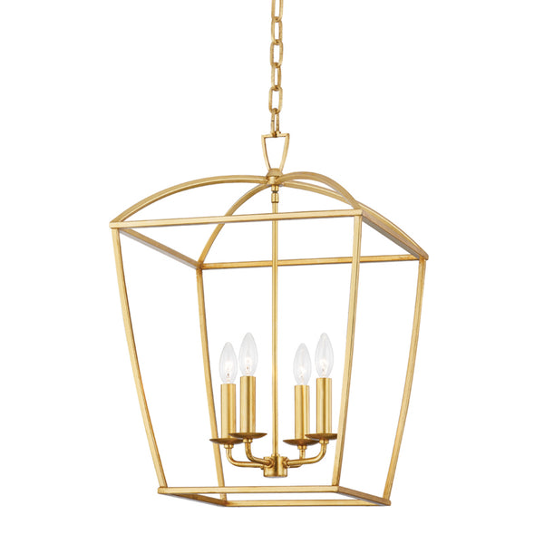 Hudson Valley - 8317-GL - Four Light Pendant - Bryant - Gold Leaf from Lighting & Bulbs Unlimited in Charlotte, NC