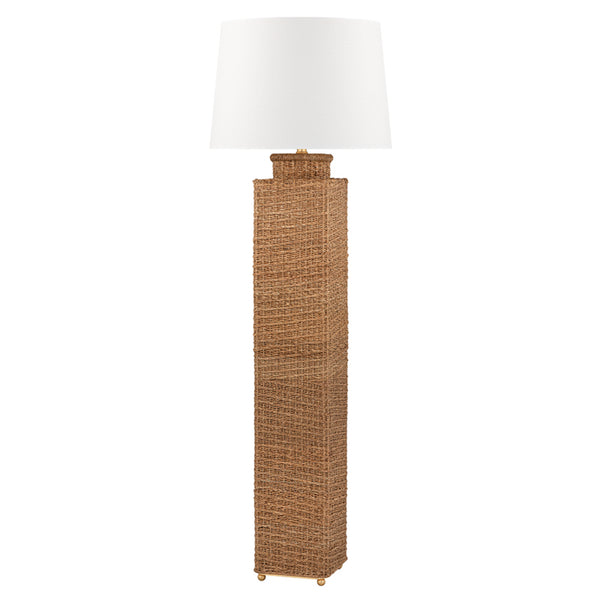 Hudson Valley - L1393-GL - One Light Floor Lamp - Weaver - Gold Leaf from Lighting & Bulbs Unlimited in Charlotte, NC