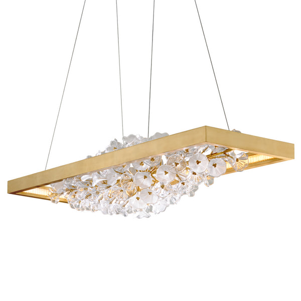 Corbett Lighting - 268-51-GL - LED Linear Pendant - Jasmine - Gold Leaf from Lighting & Bulbs Unlimited in Charlotte, NC