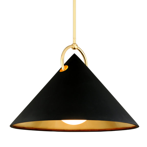 Corbett Lighting - 289-43 - One Light Pendant - Charm - Black And Gold Leaf from Lighting & Bulbs Unlimited in Charlotte, NC