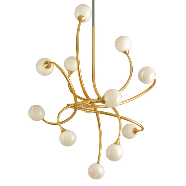 Corbett Lighting - 294-012 - LED Chandelier - Signature - Gold Leaf from Lighting & Bulbs Unlimited in Charlotte, NC